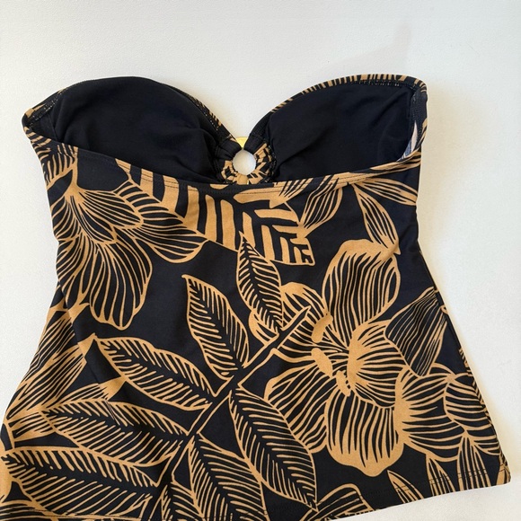 Lauren Ralph Lauren 3 Piece Swim Set Tankini Set Swim Cover Womens Size 8 - Picture 9 of 11